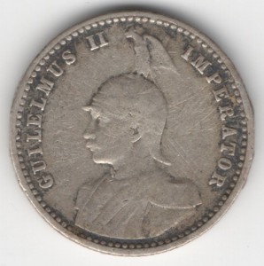 DOA_1_4R_b_2 klein German East Africa 1/4 Rupee reverse