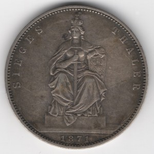 Prussia 1 Thaler obverse