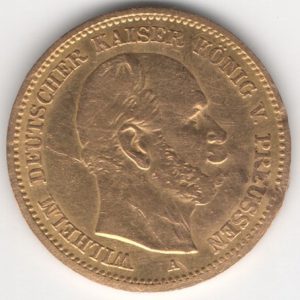 Prussia 5 Mark Wilhelm reverse