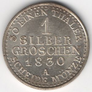 Prussia 1 Silbergroschen obverse