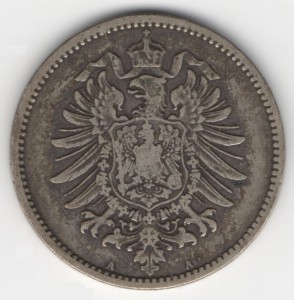 German Empire 1 Mark reverse