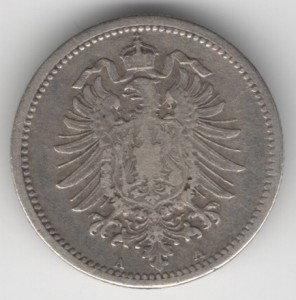 German Empire 20 Pfennig reverse