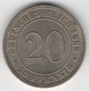 20 Pfennig German Empire
