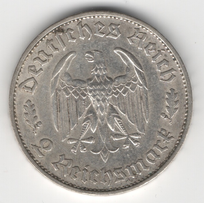 Third Reich 2 Reichsmark - Coin Catalog Online