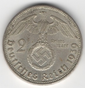 2 Reichsmark obverse