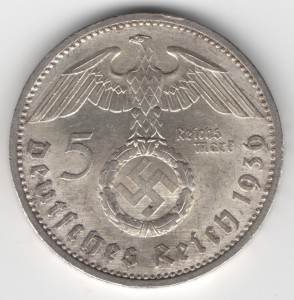 5 Reichsmark obverse
