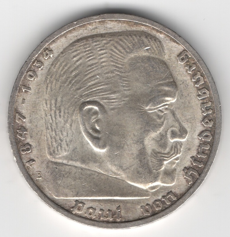 Third Reich 5 Reichsmark - Coin catalog online