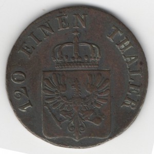 Prussia 3 Pfennige reverse