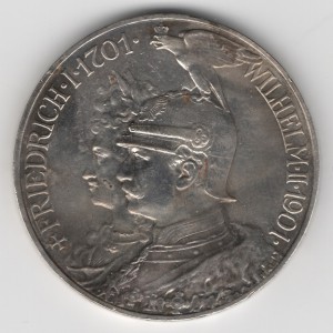 Prussia 5 Mark Wilhelm reverse