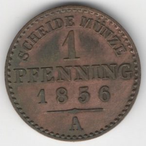 Prussia 1 Pfennig obverse
