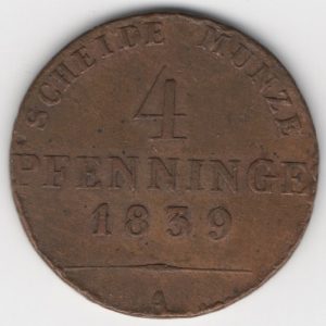 Prussia 4 Pfennig 1939 A obverse