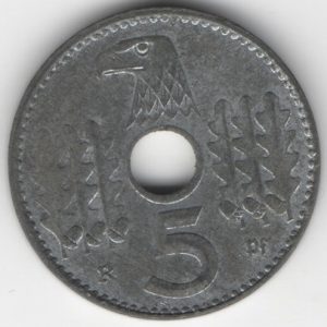 Reichskreditkassen 5 Reichspfennig 1940 A obverse